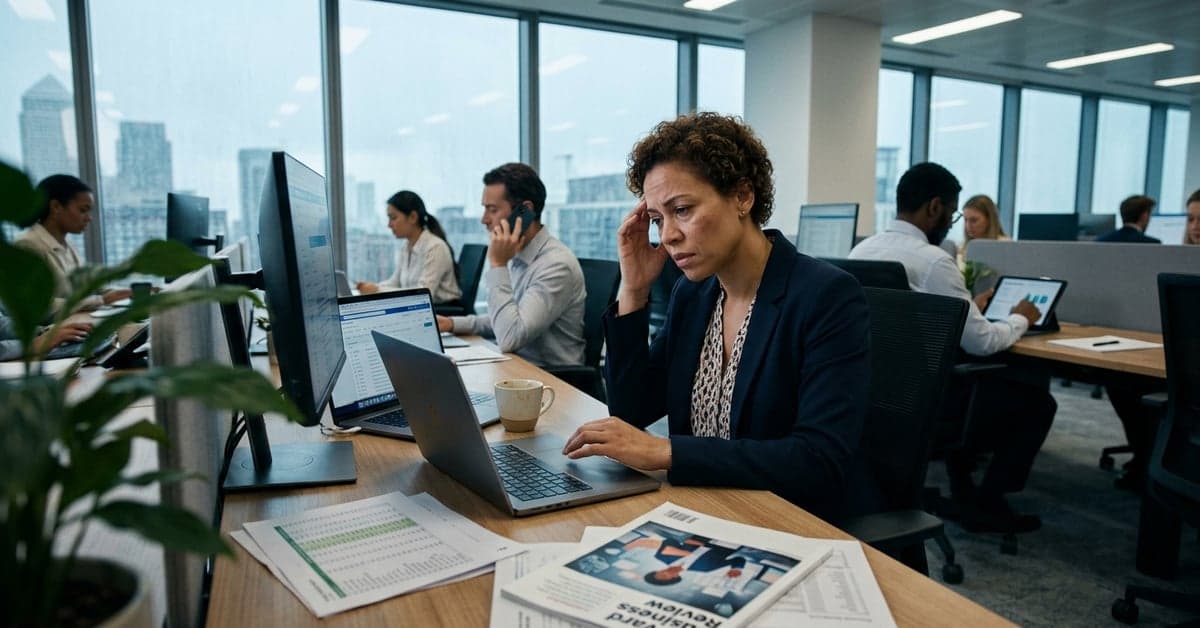 HBR AI productivity: middle managers feel the squeeze