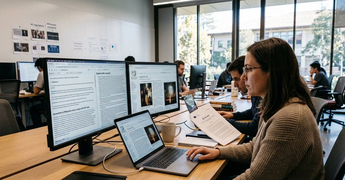 Generative AI Wikipedia: how it aligns with EU rules