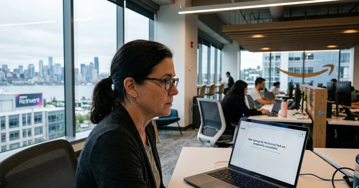Amazon pauses Mechanical Turk signups, signaling a pivot