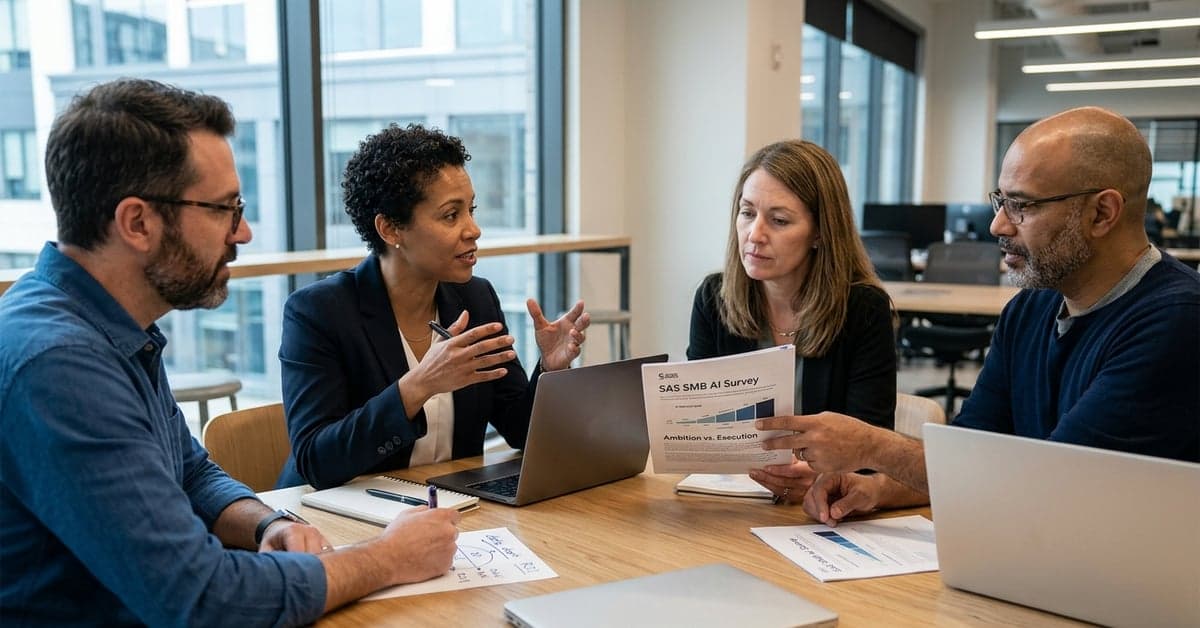 SAS SMB AI survey finds ambition outpacing execution