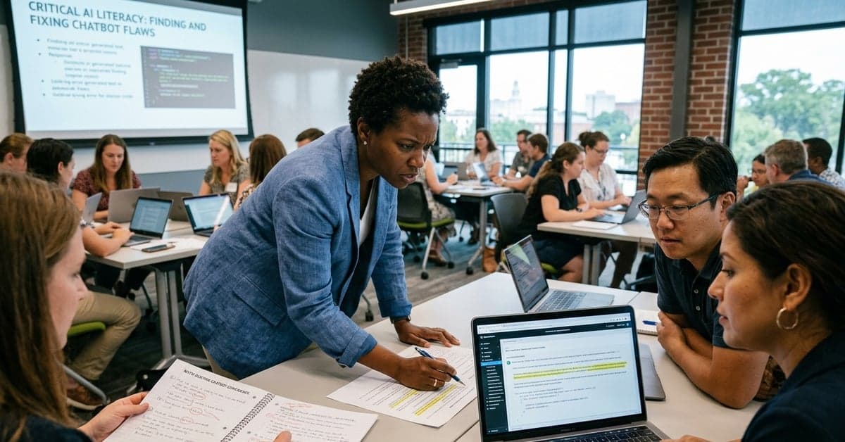 AI literacy in schools shifts from bans to bug‑hunting