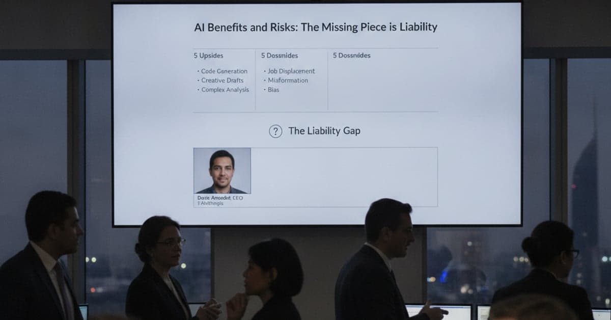 AI benefits and risks: the missing piece is liability