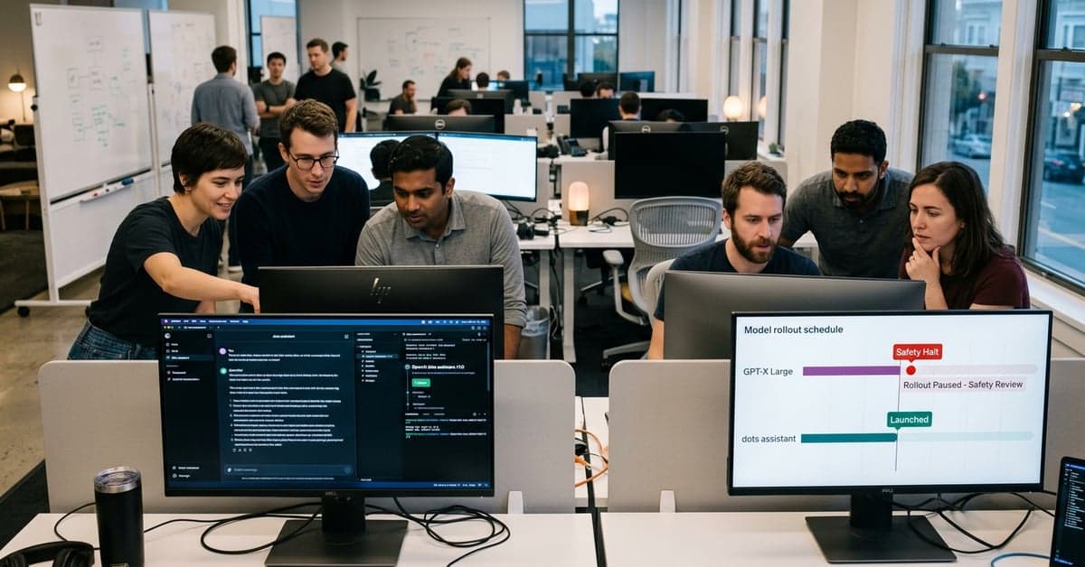 OpenAI dots assistant arrives as new model hits safety stop