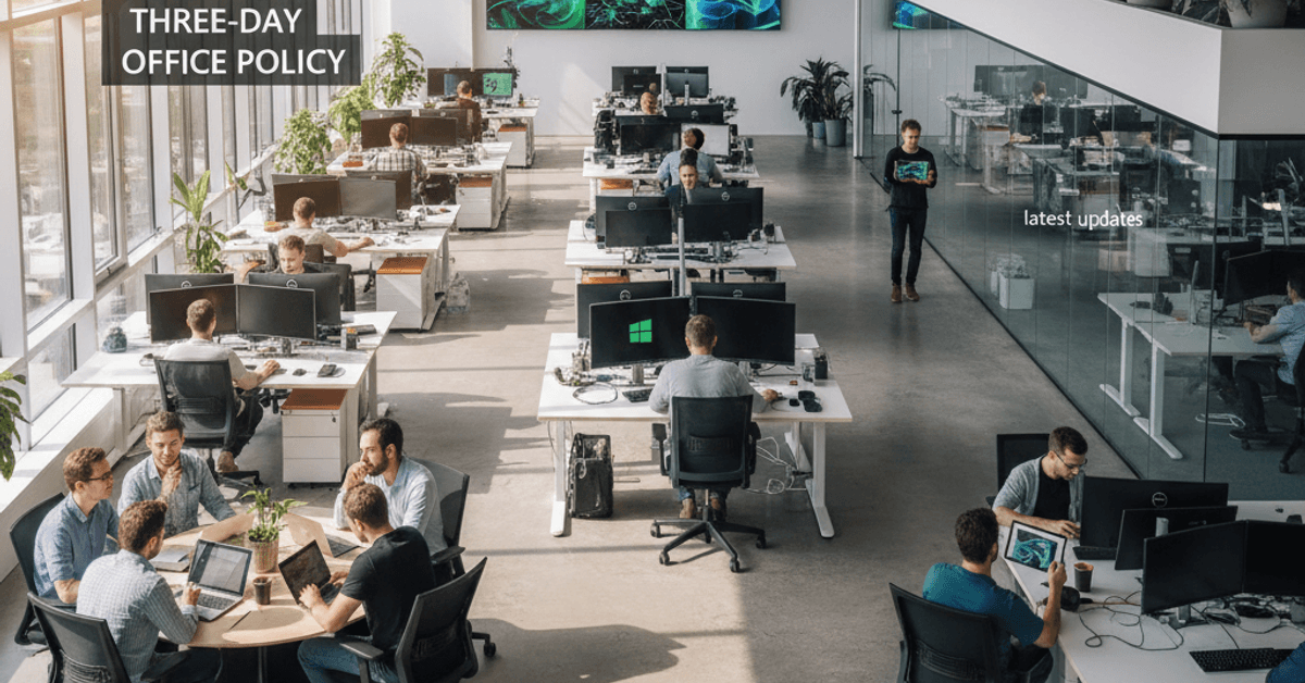 Microsoft three-day office policy leads latest updates