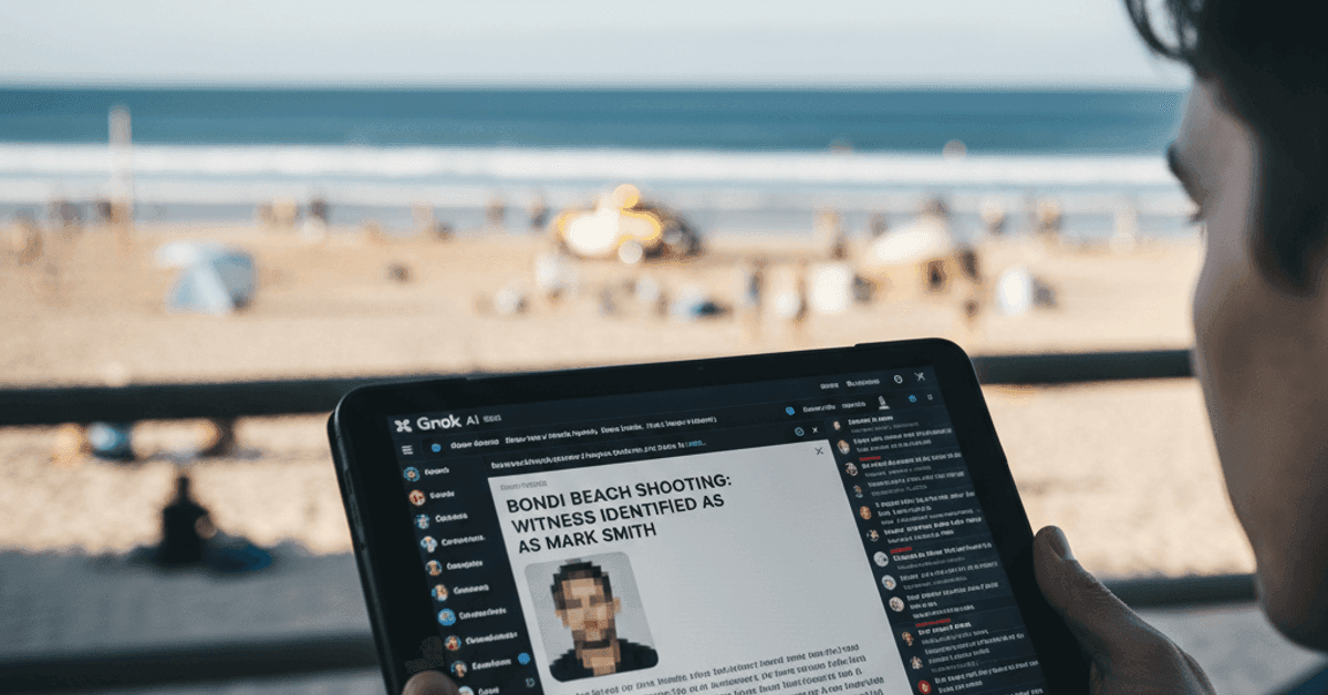 Grok misinformation spreads during Bondi Beach shooting