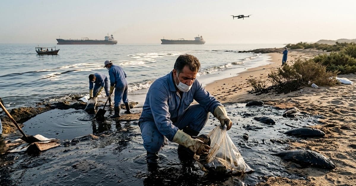 BBC Verify Iran: Oil slick, shipping shifts, and info ops