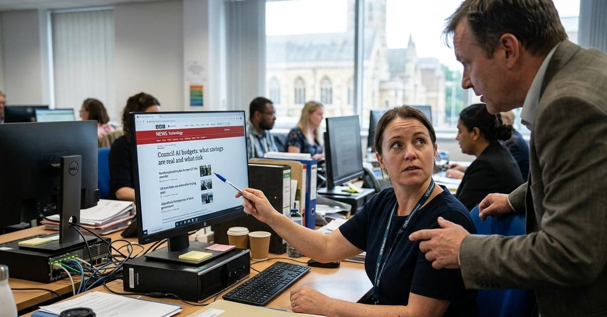 Council AI budgets: what savings are real and what risk
