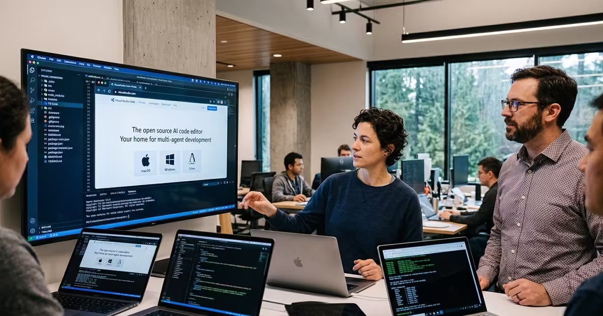 Microsoft rebrands VS Code AI editor as multi-agent hub