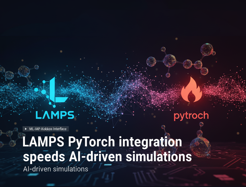 LAMMPS PyTorch integration speeds AI-driven simulations